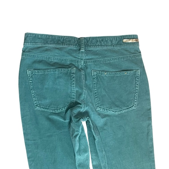 Pilcro And The Letterpress Serif Green Corduroy Ankle Pants Size 26 Casual - Picture 5 of 11